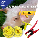 etiquetas de orelha 350N eletrônicas para o porco 125KHz dos alicates da vaca