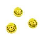 Marca de ouvido RFID amarela para ET907 Diâmetro 30,5 mm ± 0,5 mm ISO11784/5 FDX-B