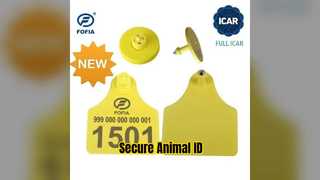ICAR RFID etiqueta auricular identificação animal abate de reprodução