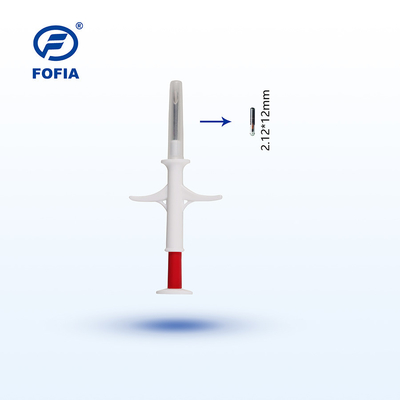 Etiqueta animal do microchip da microplaqueta FDX-B da identificação dos rebanhos animais com malote esterilizado