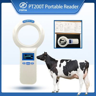 Animal RFID Microchip Scanner Ear Tag Reader 3AA Bateria Microchip Scanner para cães