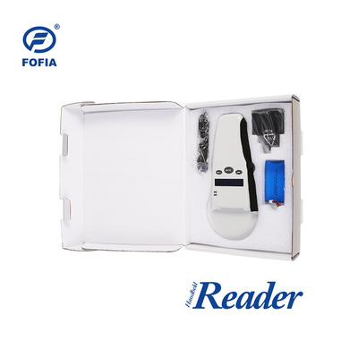 Scanner de microchip RFID portátil de alto desempenho para identificação de animais e transmissão de dados