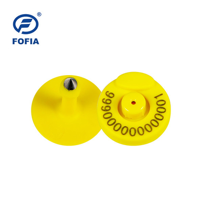 FOFIA RFID Electronic Ear Tag Etiquetas de rastreamento de animais com termômetro para bovinos e ovinos