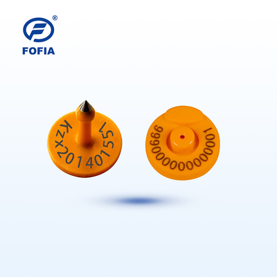 FOFIA RFID Electronic Ear Tag Etiquetas de rastreamento de animais com termômetro para bovinos e ovinos