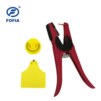 TPU Material RFID Ear Tag para identificação de porcos Chips europeus com segurança de dados única