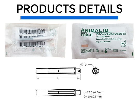 Uma nova geração de microchip de identificação implantável 2 em 1 para todos os tipos de animais ZS005