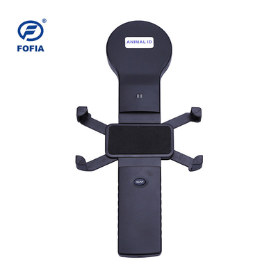 Portable do leitor de etiqueta da orelha do gado de Bluetooth com bateria de lítio, cor preta