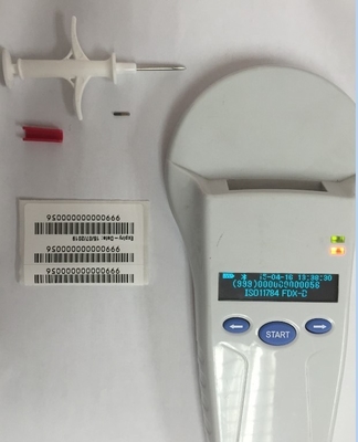 ISO11784/5 FDX-B Padrão RFID Animal ID Microchip Seringa descartável Chips Segurança de dados únicos