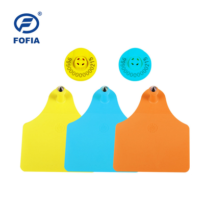 ET902 etiquetas de ouvido RFID TPU personalizadas com laser gravadas etiquetas de ouvido de gado com identificação numerada para uso em fazendas de vacas, porcos, ovelhas e coelhos