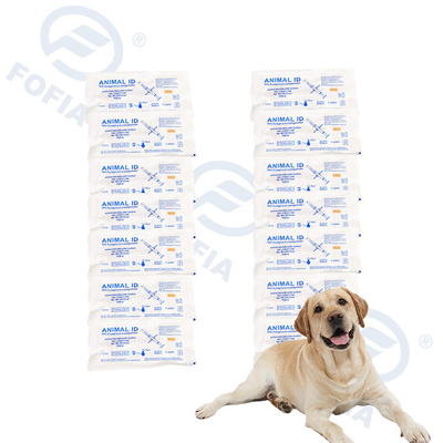 Número do chip animal Microchip Implantador esterilizado universal com 15 dígitos Número chip localizador de animais de estimação chip rfid animal de estimação