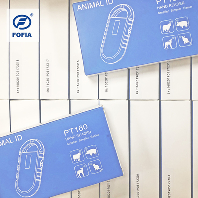 Compacto, fácil de usar, leitor de microchips para animais com bateria recarregável