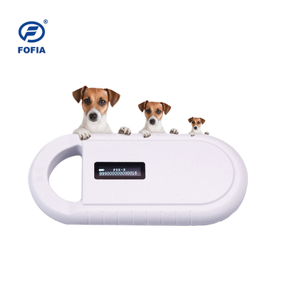 Leitor de Rfid da etiqueta de orelha	animal de animal de estimação 134.2khz micro Chip Tag Reader 10cm