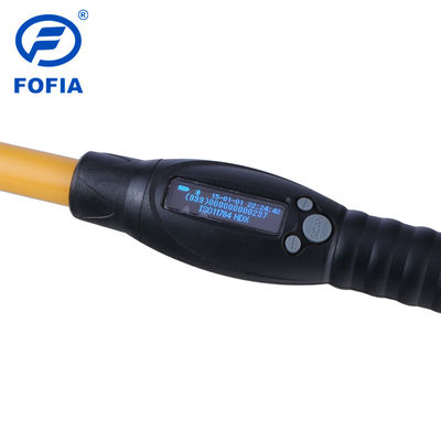Leitor profissional pt280 da vara da etiqueta do gado da longa distância pt280 com armazenamento de dados do display oled para a leitura da microplaqueta da identificação