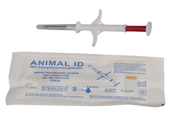 microchip da identificação do animal de estimação de 2.12*12mm, identificação de Cat Tracker Microchip For Pet que segue identificadores injetáveis
