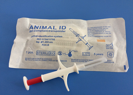 O microchip que segue o dispositivo para cães 1.4*8mm, EM4305 encontrou identificadores injetáveis do microchip do animal de estimação