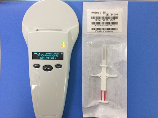 Botão do varredor três do microchip do padrão de ISO RFID com armazenamento de dados 7000 dos registros