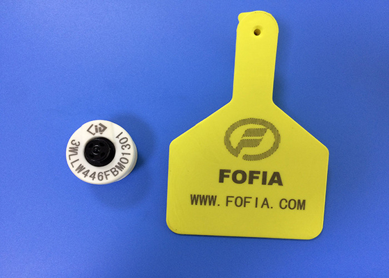 Costume de alta frequência da etiqueta de orelha do animal RFID com o -30°C ao Temp da operação 50°C