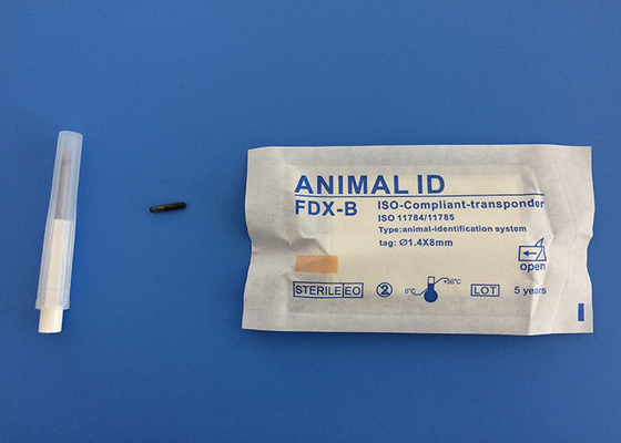 Dígitos animais para a etiqueta de vidro, cor azul do microchip 15 do identificador do ISO IP67