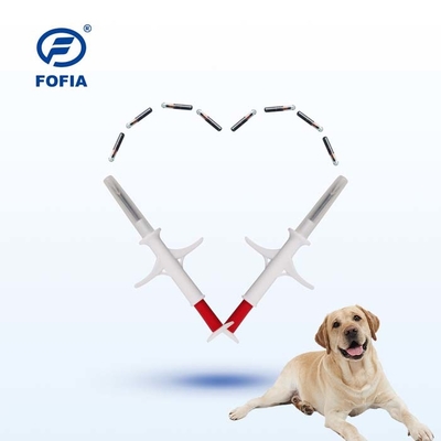 1.25*8mm Microchip de identificação de animais 134.2 KHz Distância de leitura 3-10 Cm Para cães rastrear chip de rastreamento de animais de estimação chip de rastreador de cães