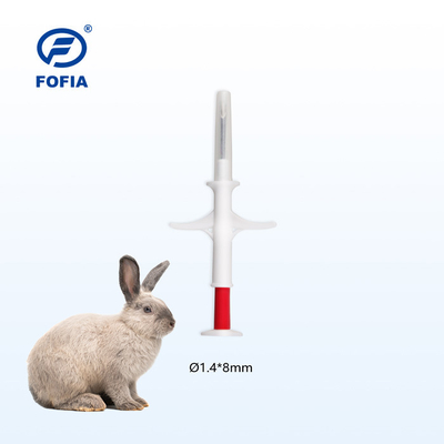134,2 quilohertz de peso lido 5-10cm animal da escala 6.86g das Esparadrapo-etiquetas do microchip 6 da identificação do RFID