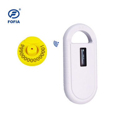 24/7 OLED White Animal Microchip Scanner com Buzzer Rfid Reader embutida