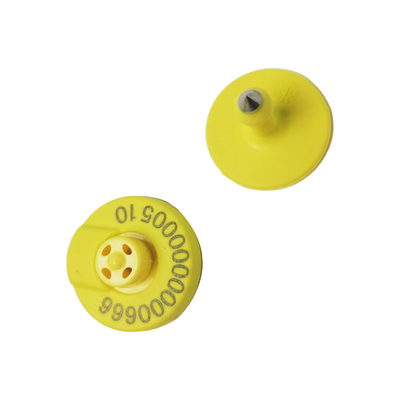 Tensião 350N RFID Ear Tag em 134.2KHz Com IEC 68-2-6 Bovine Personalizado