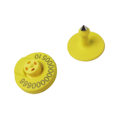 Chips europeus com segurança de dados única ET907 ISO High Security Smart Ear Tag para vaca