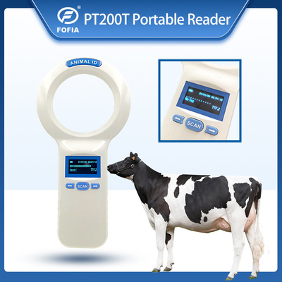 Leitor portátil de microchip de transponder ISO USB transferível para identificação de animais de estimação
