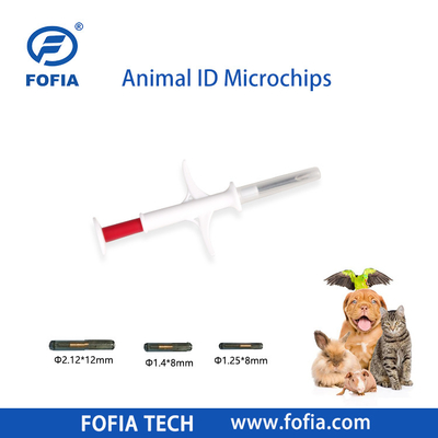 134.2kHz ICAR EM4305 Implante RFID 1.25x7 1.4x8 2.12x12mm GlassTag Microchips Cão Cavalo Ovelha Microchip Animal ID Pet Microchip para Animais