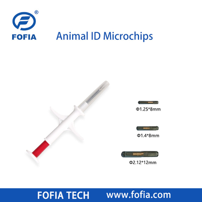 Microchip Implantável para Cavalo 134.2khz Rfid Chip Animal Pet Id Microchips Injetáveis para Animais com Seringa