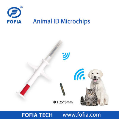 Fofia 2026 Venda Quente RFID 134.2kHz Animal ID Microchip Integrado Tipo Ear Tag ZS009 Impermeável para Injeção de Animais de Criação