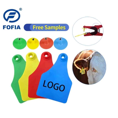 Etiqueta Visual RFID Mini/Média/Grande para Gestão Animal Suporte Impressão a Laser 134.2 Khz Amarelo ou Outra Cor