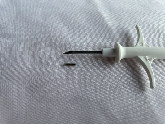 Microchip RFID FDX-B para identificação animal, alta precisão, 2,12*12mm/1,4*8mm