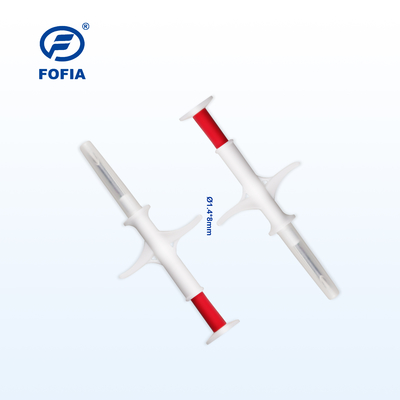 Microchip RFID FDX-B para identificação animal, alta precisão, 2,12*12mm/1,4*8mm