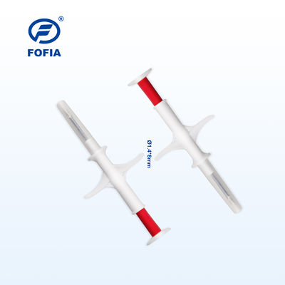 ICAR Certificado FOFIA ZS007 RFID 134.2kHz Microchip Animal Com FDX/EM4305 Chip IP67 Impermeável Para Pecuária & Pet Injeção de embalagens de plástico