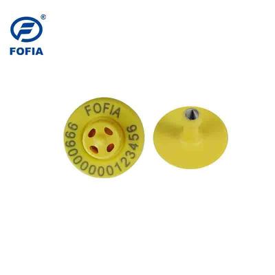 FULL ICAR ET908 Marcas de ouvido eletrónico circular com leitor BLE para identificação de animais e código ICAR ISO11784/5 não partilhado