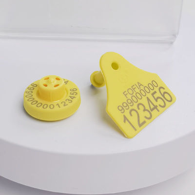 ICAR Certified Durable FDX-B TPU ET957+T967 Combinação Electronic Sheep Ear Tags For Livestock Com Frequência de 134,2 kHz