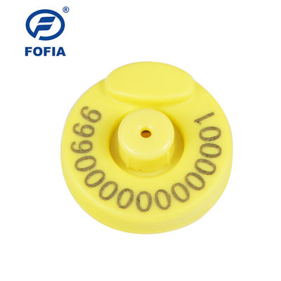 ISO 11784/11785 Certified Electronic Ear Tag with 100,000 Write Cycles and Self-locking Plastic Pin for Livestock Tracking