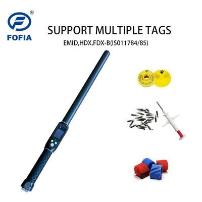Distância de Leitura 30 a 100cm Leitor RFID Animal Scanner Bluetooth Pecuária RFID Stick Reader Sistema Operacional Todos