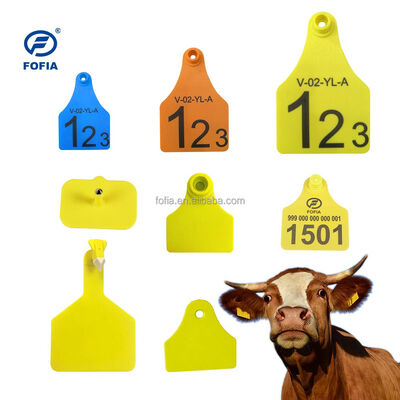 0.01 Marcas de identificação de animais para suínos Bovine Bovine Caprinos Marcas de orelhas de plástico Feitas de Tpu Material Vaca ovelha