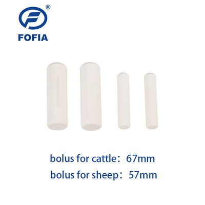Função reticuloruminal branca Rumen bovino Bólus Medidas de PH sem fio inteligente Chip sensor de temperatura ISO11784 5 FDX B