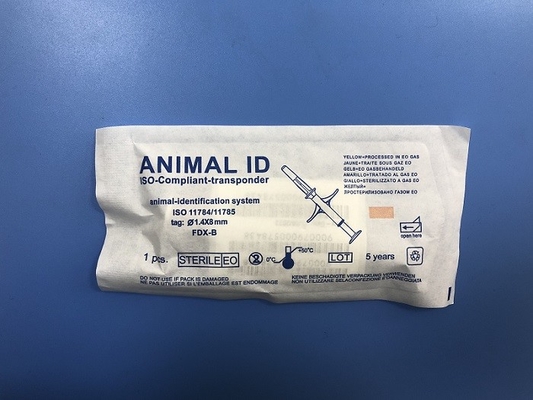 gestão eletrônica da identificação do animal de estimação da etiqueta do microchip de 1.4mm * de 8mm LF com 10 anos de garantia