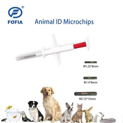 Transponder RFID de animais de 1,4*8 mm certificado pela ICAR para ratos e ratos de laboratório ZS007