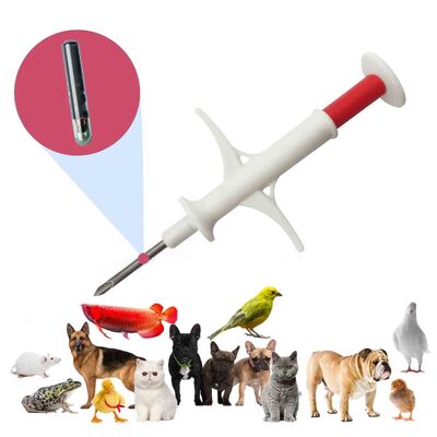 Kit de injecção de microchip de identificação de animais ZS007 certificado pela ICAR para Arowana e peixes