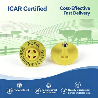 Marcas auditivas eletrónicas para a identificação do gado Marcas TPU duráveis de apoio ao rastreamento e monitoramento do gado para a gestão agrícola