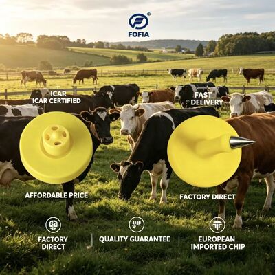 Marcas auditivas eletrónicas duráveis para rastreamento de gado adequadas à identificação e monitorização de bovinos, ovinos e caprinos