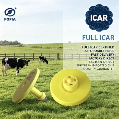 Eletro tags auditivos de design TPU durável certificado pela ICAR para rastreamento de gado e sistemas abrangentes de gestão de gado