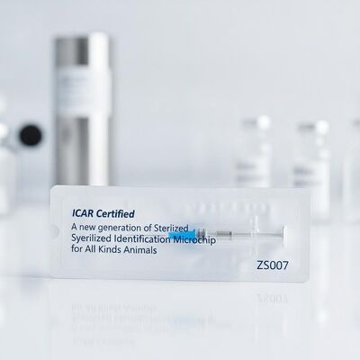 Certificado pela ICAR Uma nova geração de microchip de identificação de seringas esterilizadas para todos os tipos de animais ZS007