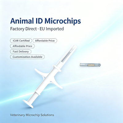 Certificado ICAR Uma nova geração de microchip de identificação implantável esterilizado 2 em 1 para todos os tipos de animais ZS006