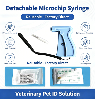 ICAR Certificado ISO11784/5 FDX-B 134.2KHz Transponder Microchip para identificação de animais e rastreamento RFID